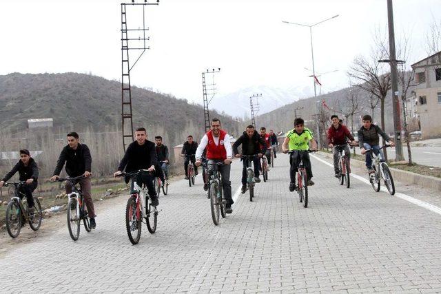 Hizan’da ‘sağlıklı Yaşam İçin Pedala Bas’ Etkinliği