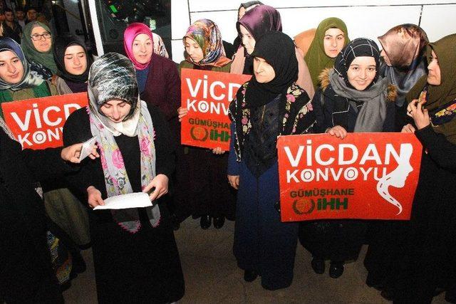 Vicdan Konvoyu Gümüşhane’den Geçti