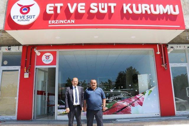 Erzincan’da Et Ve Süt Kurumunun Satış Mağazası Açıldı