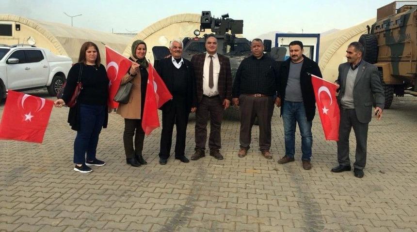 Şehit Yakınları Ve Gazilerden Afrin&rsquo;deki Askerlere Destek