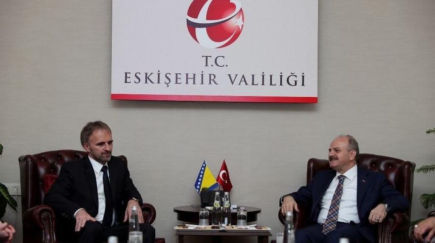 Bosna Hersek&rsquo;in Ankara B&uuml;y&uuml;kel&ccedil;isi Bakir Sadovi&ccedil;, Eskişehir&rsquo;e Geldi