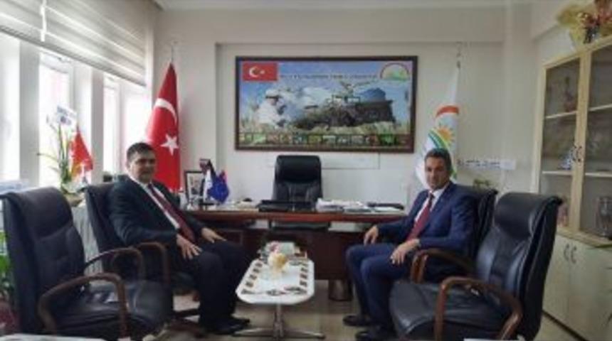 Başkan Yal&ccedil;ın Ve İl M&uuml;d&uuml;r&uuml; Yoldaş Bir Araya Geldi