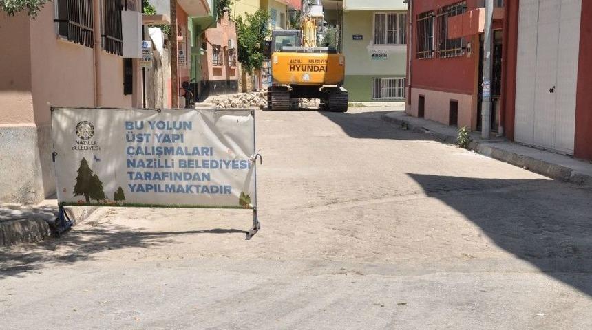 Nazilli’de Yol Yapım Çalışmaları Sürüyor