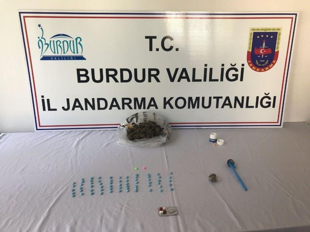 Burdur&rsquo;da Uyuşturucu Operasyonları