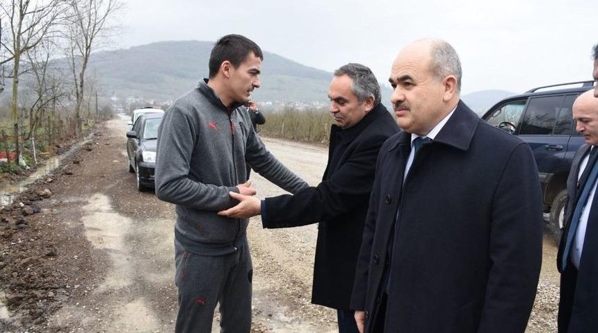 Başkan Ay, D&uuml;zceli Gaziyi Ziyaret Etti