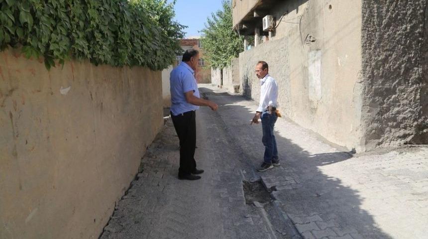 Parke Taşı &Ccedil;alışmaları Devam Ediyor