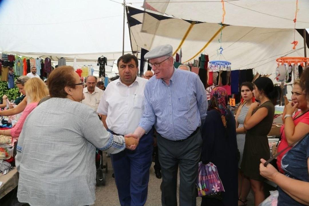 Kazım Kurt &Ccedil;arşamba Pazarı&rsquo;nda Esnafı Ve Vatandaşı Dinledi