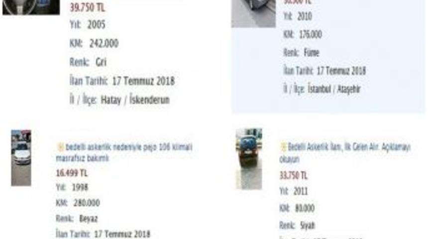 İkinci El Ara&ccedil;ta &lsquo;bedelli Askerlik&rsquo; Hareketliliği