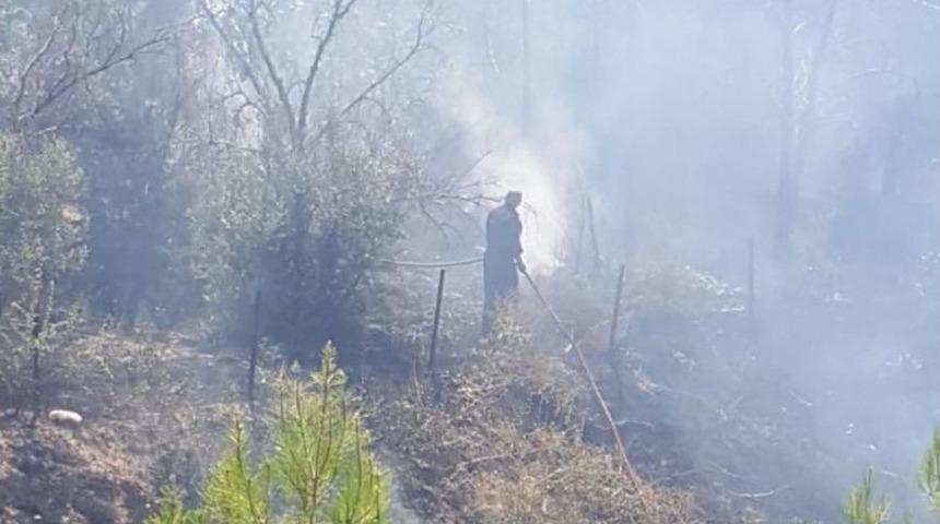 Bah&ccedil;e Yangını Korkuttu