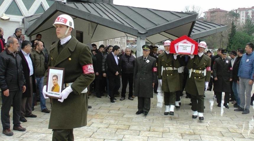 G&uuml;neydoğu Gazisi Hikmet Erkan T&ouml;renle Defnedildi