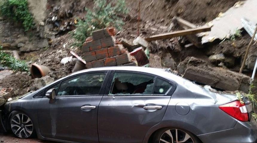 Cihangir&rsquo;de İstinat Duvarı &Ccedil;&ouml;kt&uuml;