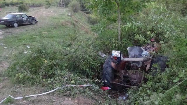 Kastamonu’da Traktör İle Otomobil Çarpıştı: 1 Ağır Yaralı