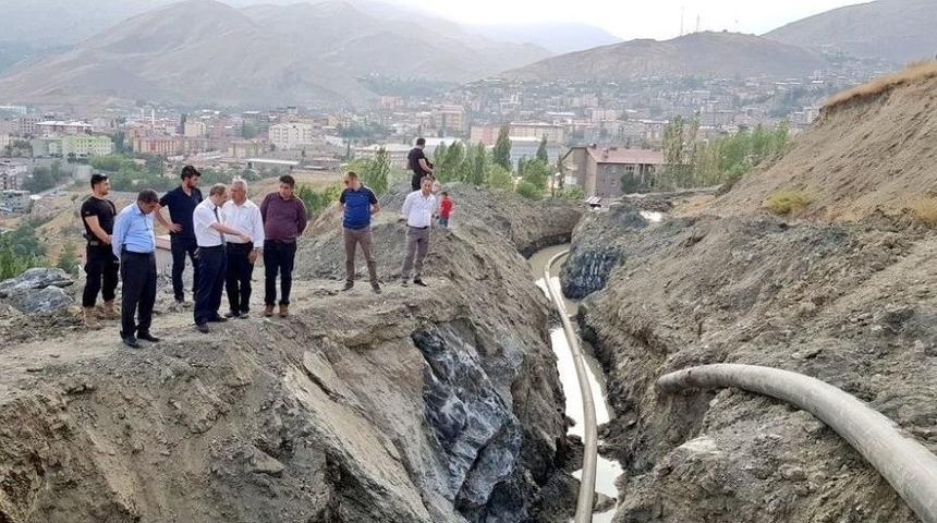 Başkan Vekili Epcim, İ&ccedil;me Suyu &Ccedil;alışmasını Denetledi