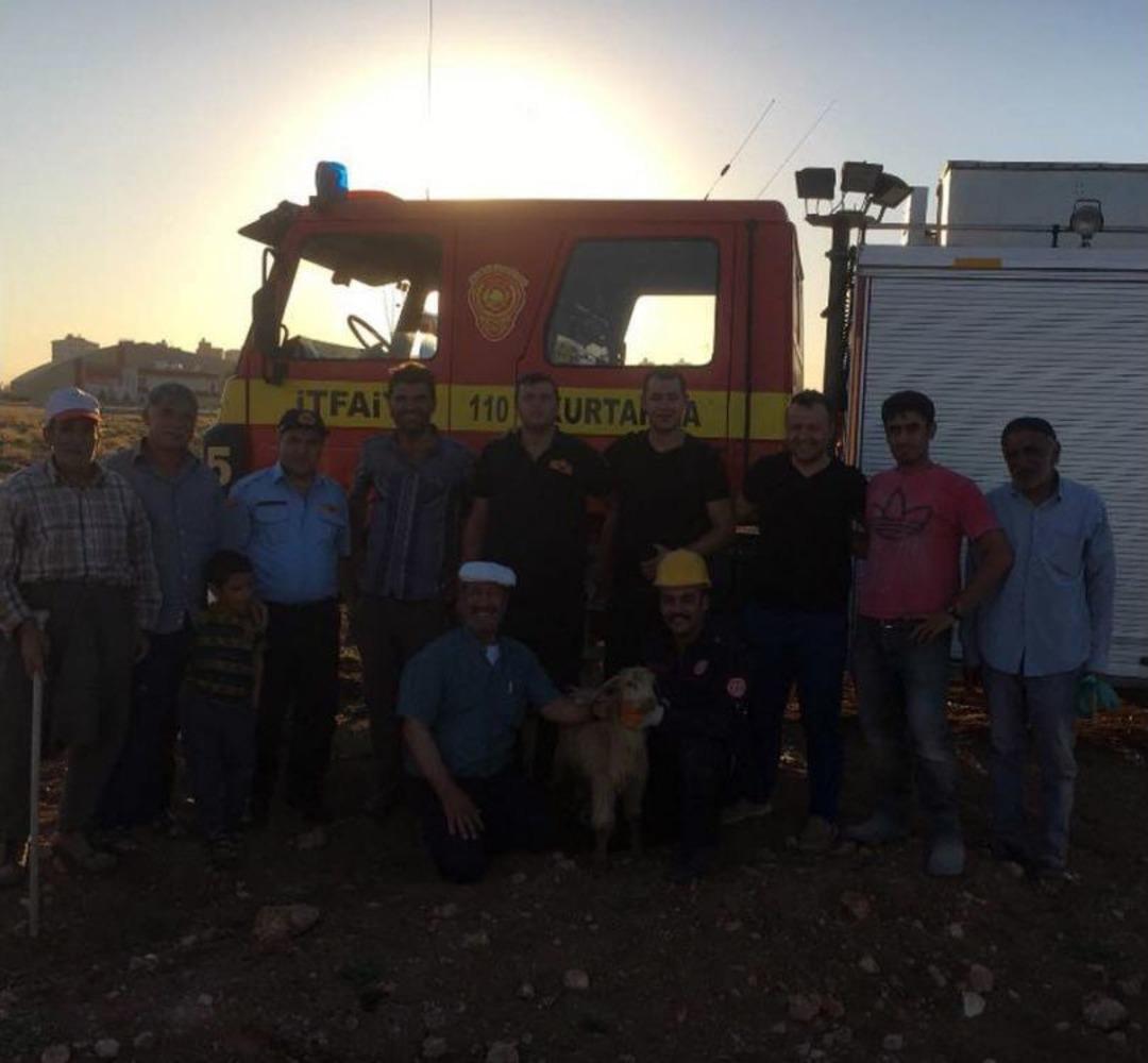 İtfaiye Erlerinden Ke&ccedil;i Kurtarma Operasyonu