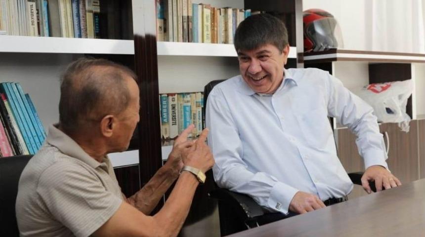 Başkan T&uuml;rel&rsquo;den Antalyasporlu Eski Futbolcu Eren&rsquo;e Ziyaret