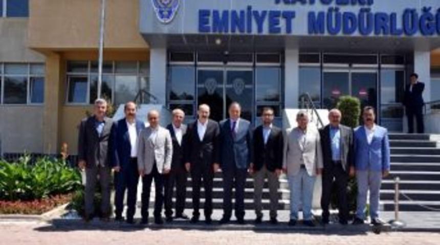 Kayseri Ticaret Odası Y&ouml;netiminden İl Emniyet M&uuml;d&uuml;rl&uuml;ğ&uuml;&rsquo;ne Ziyaret