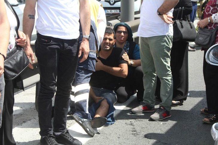 (özel) Fsm Köprüsü Girişinde 4 Araç Birbirine Girdi: 4 Yaralı G5