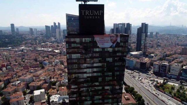 Cumhurbaşkanı Erdoğan’ın Posteri, Trump Towers’da