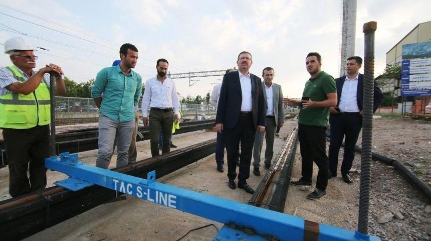 Genel Sekreter Bayram, Sekapark - Plajyolu Tramvay &Ccedil;alışmasını İnceledi