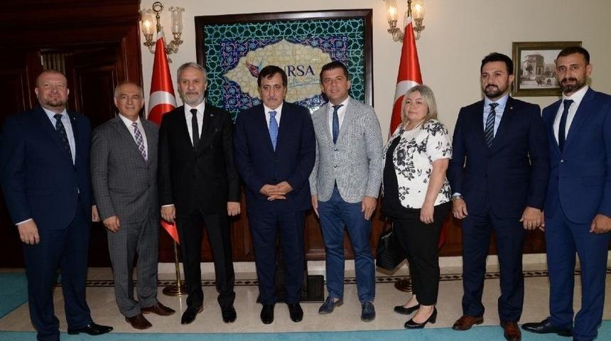 İtso Heyeti, Vali K&uuml;&ccedil;&uuml;k&rsquo;e İneg&ouml;l Ekonomisini Anlattı