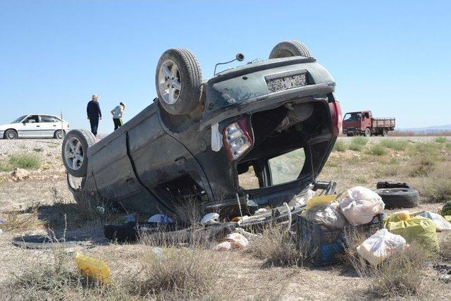 Karaman’da Otomobil Takla Attı: 7 Yaralı