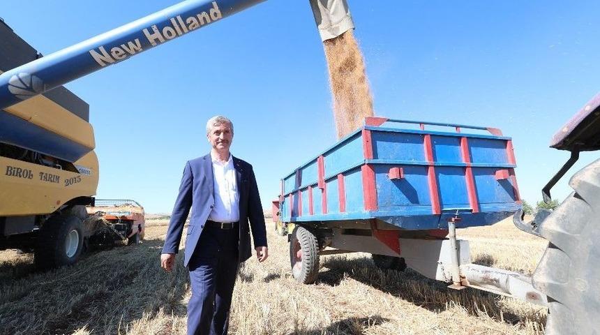 Tahmazoğlu Çiftçilerin Sevincine Ortak Oldu