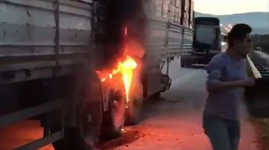 Sürücülerin Alevlerle İmtihanı