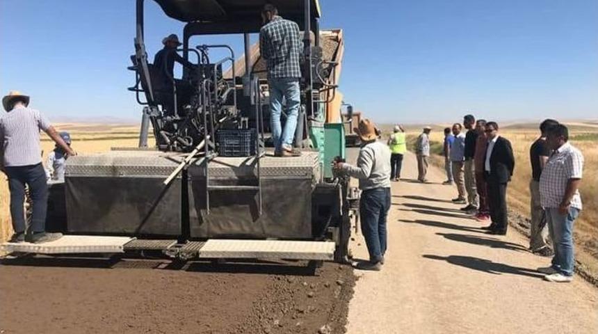 Bulanık&rsquo;ta Yol Yapım &Ccedil;alışması