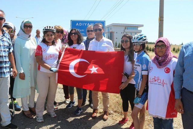 ‘türk Kadının Zaferi Bisiklet Turu’ Adıyaman’da