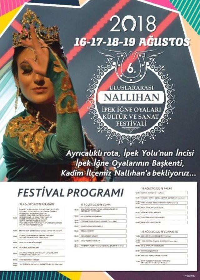 ’uluslararası Nallıhan İpek İğne Oyaları Kültür Ve Sanat Festivali’ Hazırlıkları Aşamada