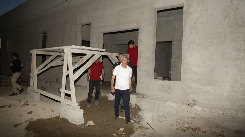 Cizre Belediyesinden Taziye Evi &Ccedil;alışmaları S&uuml;r&uuml;yor