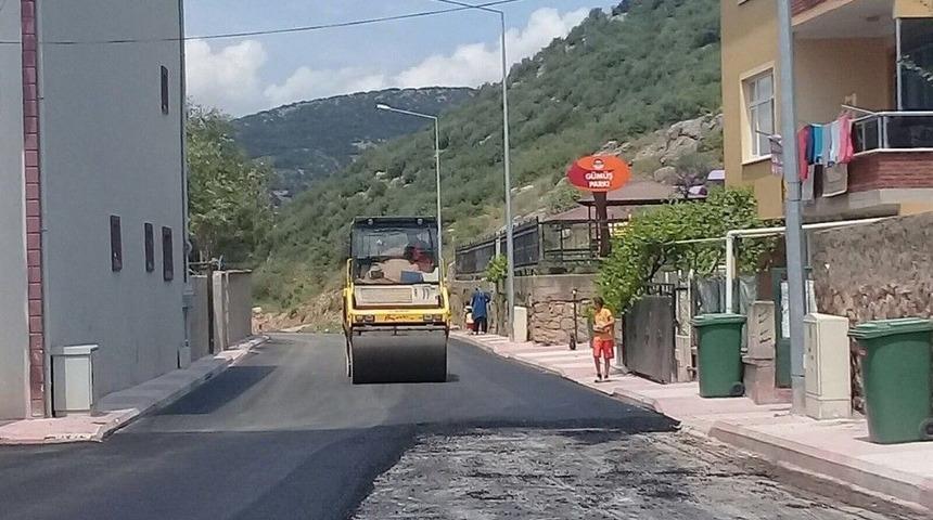 K&ouml;rfez&rsquo;de Asfalt &Ccedil;alışmaları S&uuml;r&uuml;yor