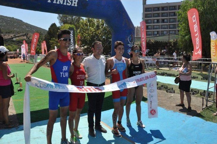 Kuşadası Triatlon Aquatlonu Sona Erdi G4