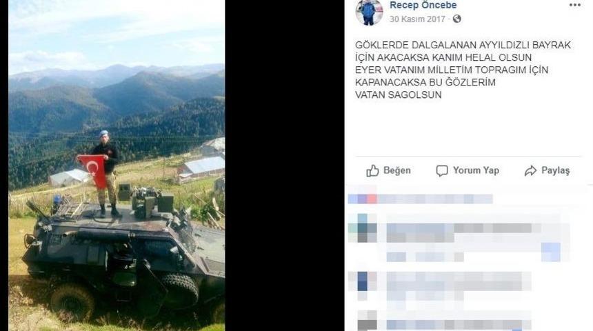 Giresun&rsquo;da Ağır Yaralanan Asker Şehit D&uuml;şt&uuml;