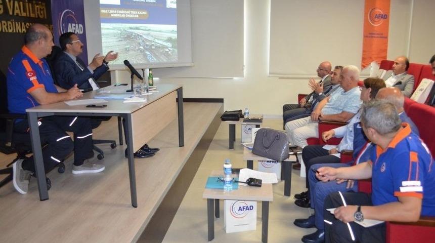 Afad&rsquo;tan Tren Kazasına İlişkin Değerlendirme Toplantısı