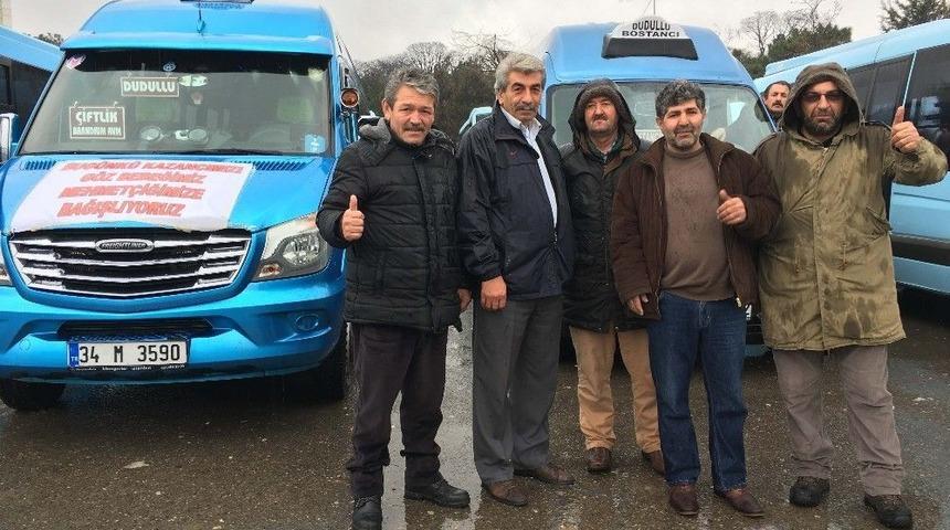 (&ouml;zel Haber) Dudullu-bostancı Minib&uuml;s&ccedil;&uuml;leri Kazan&ccedil;larını Mehmet&ccedil;ik&rsquo;e Bağışladı