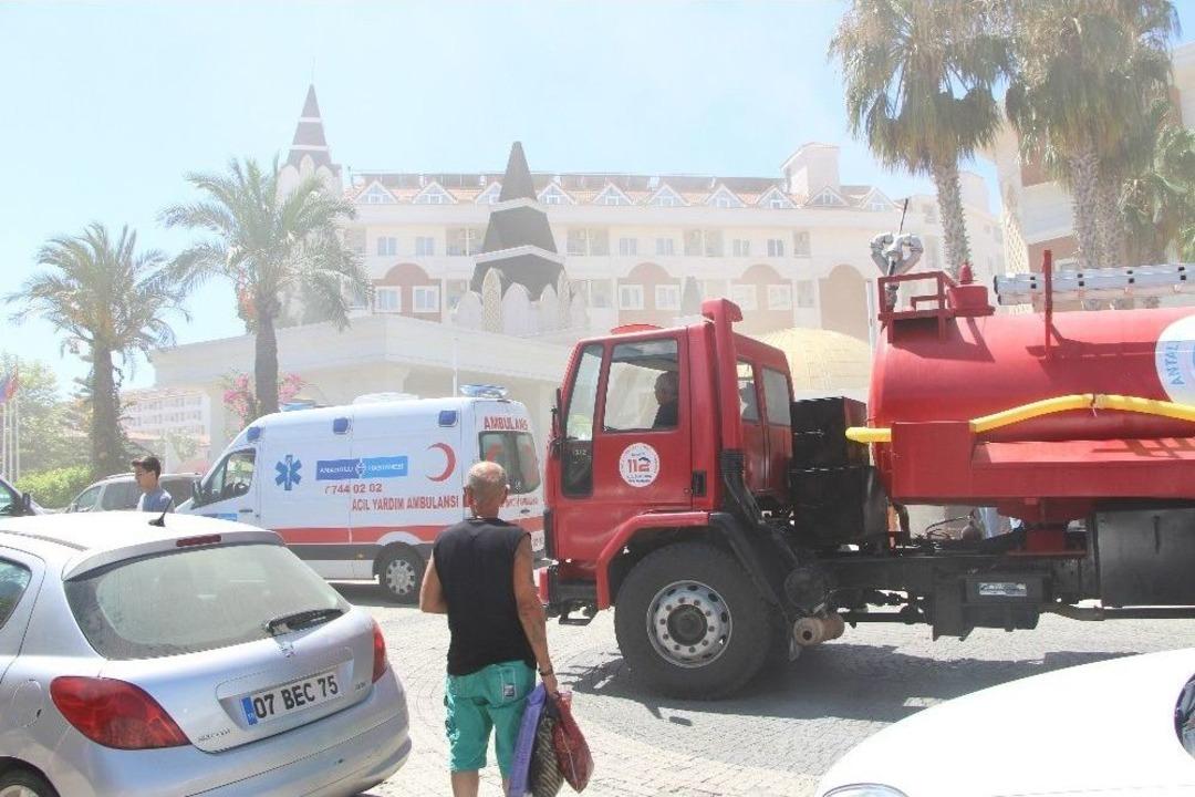 5 Yıldızlı Otelin &Ccedil;&ouml;p Odasındaki Yangın Korkuttu