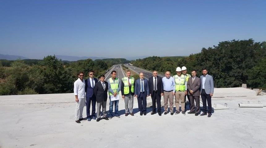 Otoban Bağlantısı İnşaat &Ccedil;alışmalarını İncelediler