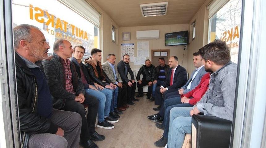 Başkan &Ouml;zaltun, Taksici Esnafıyla Buluştu