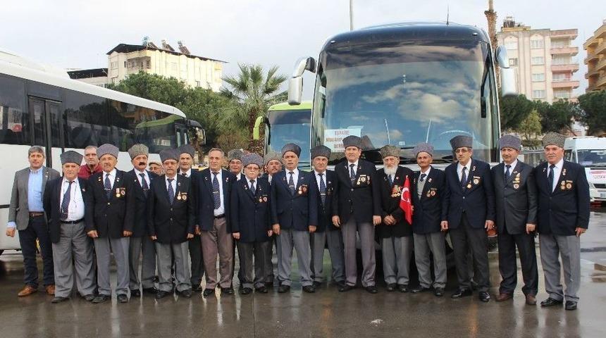 Nazilli’deki Muharip Gaziler Mehmetçiğe Destek İçin Hatay’a Gitti