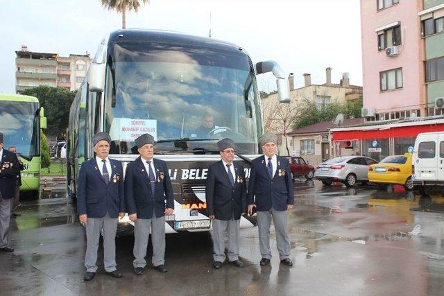 Nazilli’deki Muharip Gaziler Mehmetçiğe Destek İçin Hatay’a Gitti