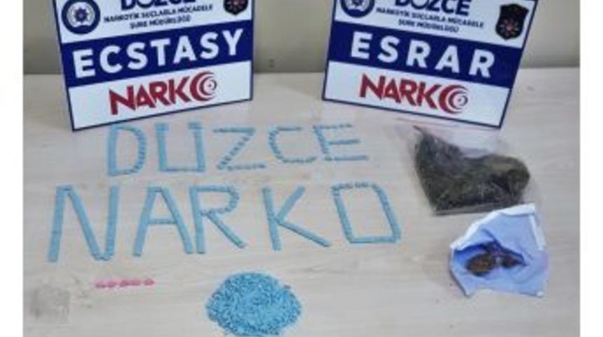 D&uuml;zce Polisinden Uyuşturucu Operasyonu
