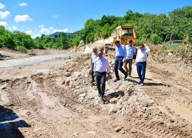 Ünye’de Sel Afetinin Yaraları Sarılıyor