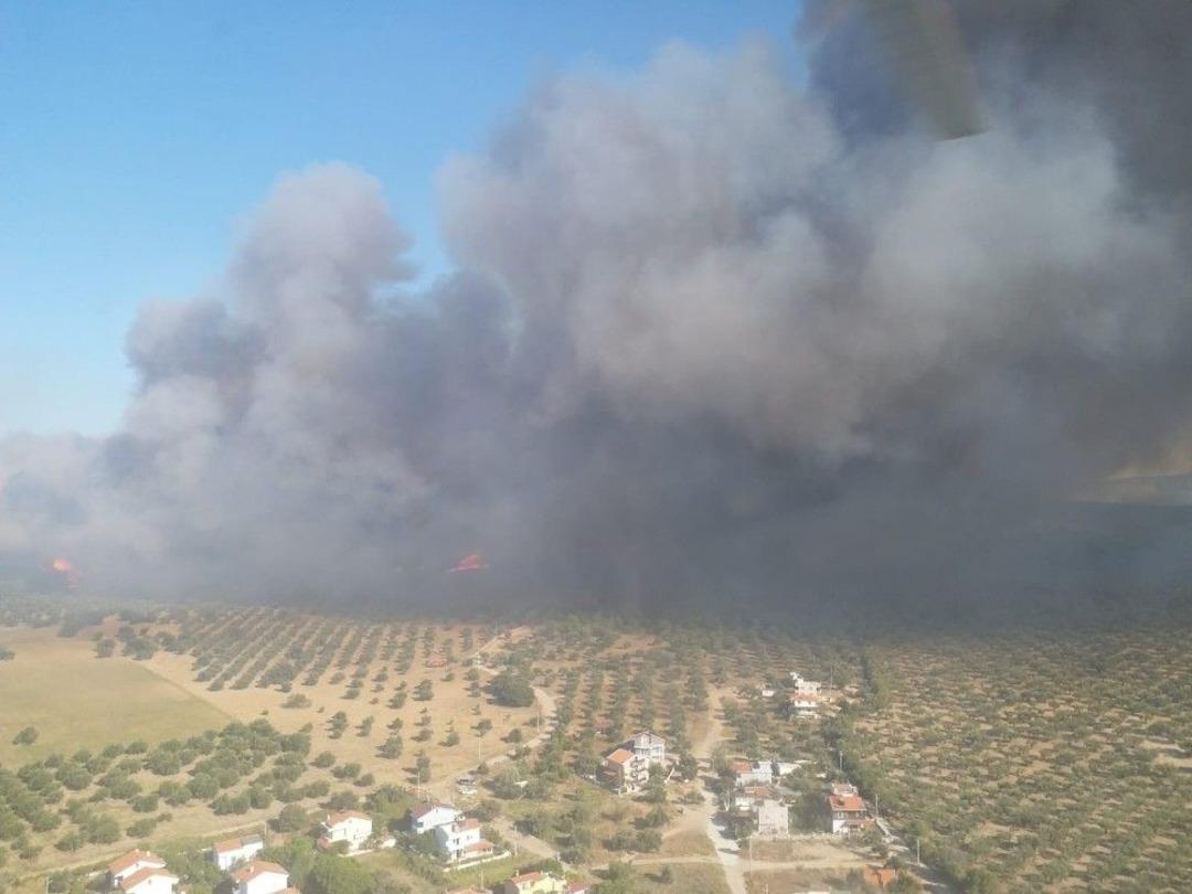&Ccedil;anakkale Yangınında Dehşete D&uuml;ş&uuml;ren G&ouml;r&uuml;nt&uuml;ler