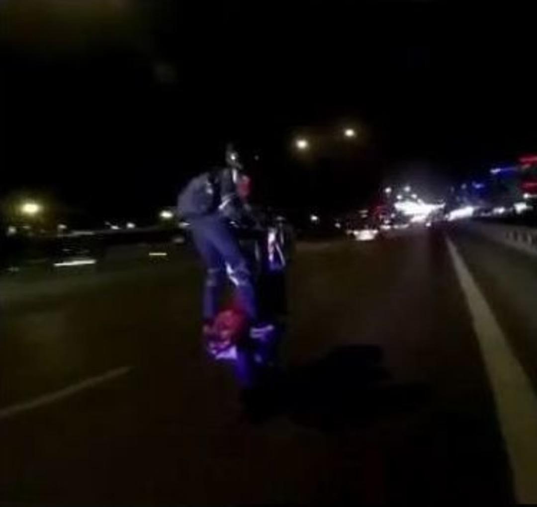 (&ouml;zel) E-5 Karayolu&rsquo;nda Tek Teker Kazası Kamerada