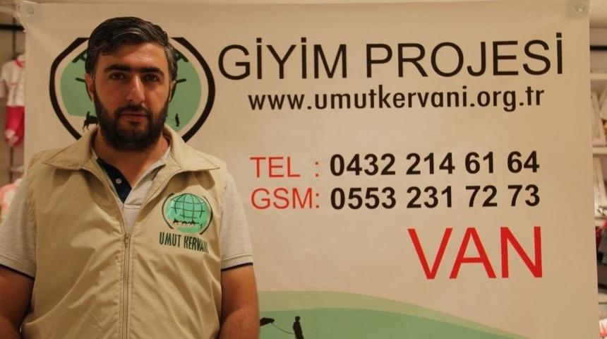 Van Umut Kervanı&rsquo;ndan 150 Aileye Giyim Yardımı