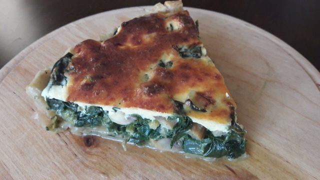 Mantarlı Ve Ispanaklı Tart