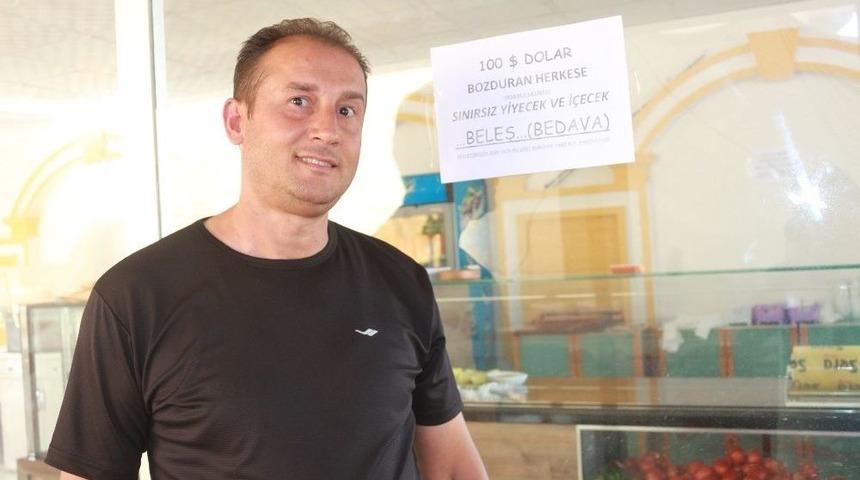 Dolar Bozdurana Sınırsız Yemek Bedava