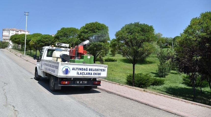 Altındağ&rsquo;da İla&ccedil;lama &Ccedil;alışmaları