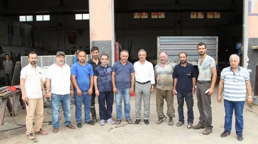 Başkan Köşker’den Sanayide Esnaf Ziyaretleri